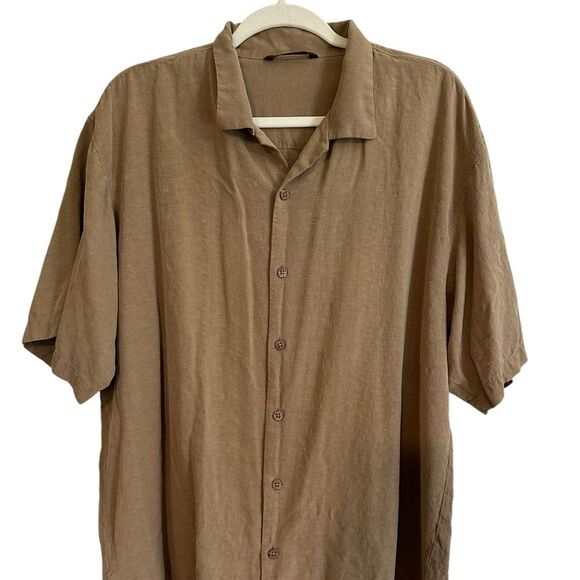 Tommy‎ Bahama Brown Embroidered RIDE EM COWBOYS Silk Shirt Poker Size Large - Picture 1 of 10
